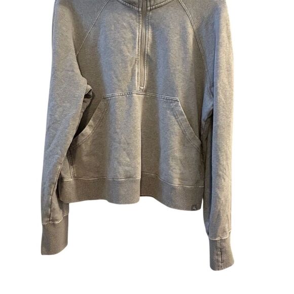 JoyLab Women's Medium Gray Half-Zip Hoodie Long Sleeve Casual Top - Picture 5 of 14